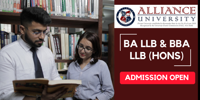 Alliance University BA LLB & BBA LLB Hons Admission
