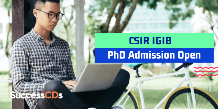 CSIR IGIB PhD Admission