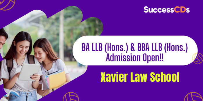 Xavier Law School BA LLB Hons & BBA LLB Hons Admission