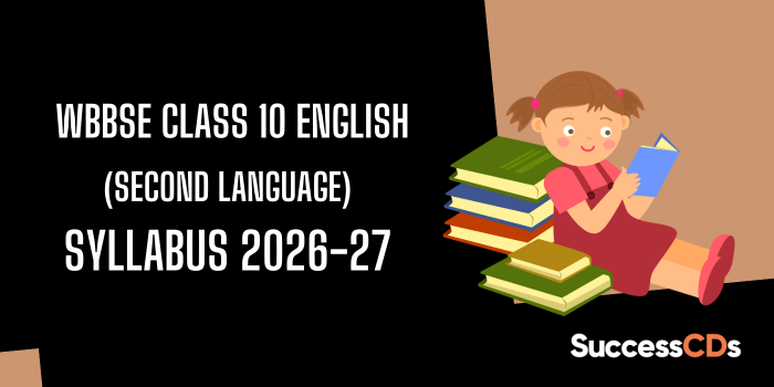 WBBSE Class 10 English (Second Language) Syllabus 2026-27
