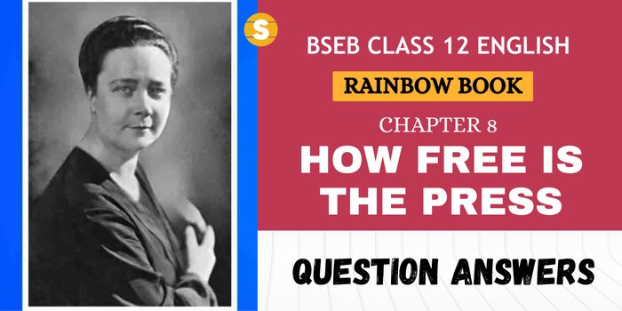 How Free Is The Press Question Answers