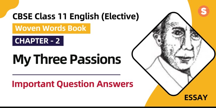 My Three Passions QNA