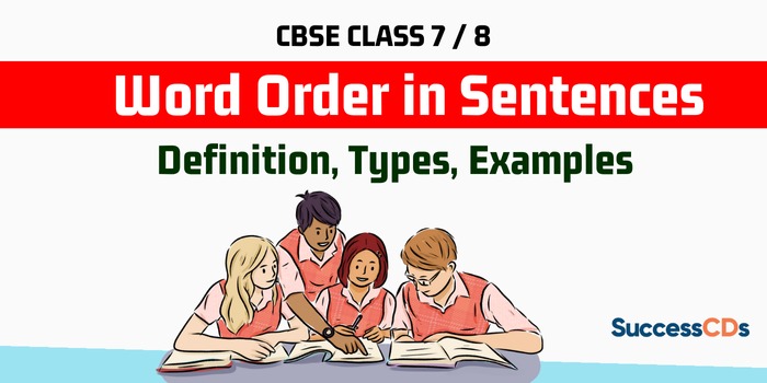 Word order in Sentences