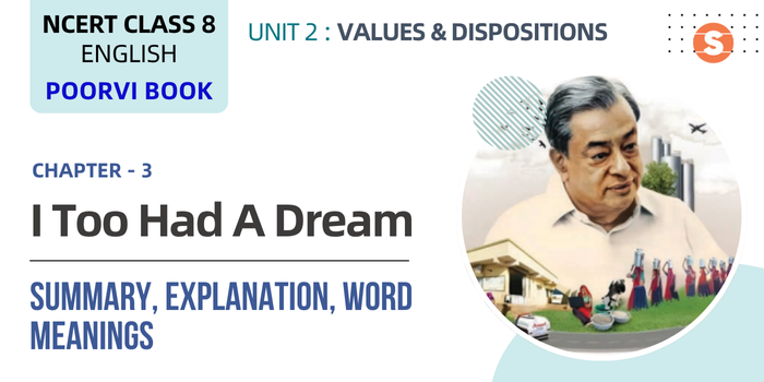 I Too Had A Dream Summary