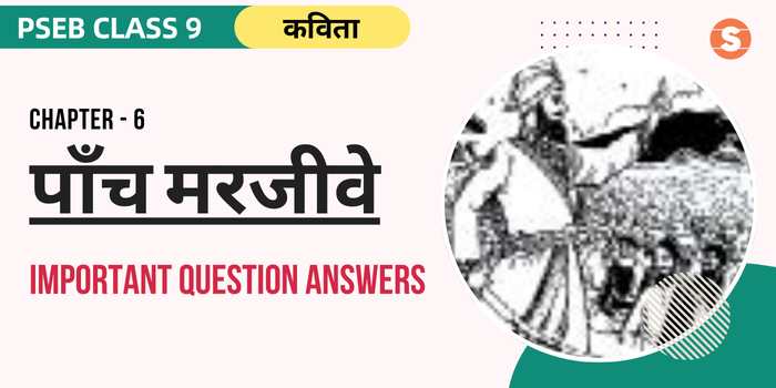 Paanch Marjive Question Answers (Important) | PSEB Class 9 Hindi Book Chapter 6