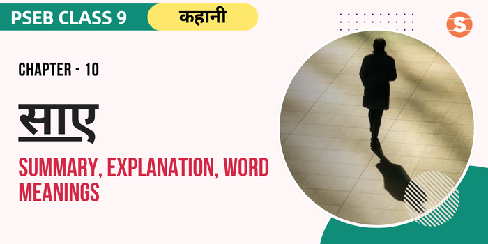 साए सार Saaye Summary, Explanation, Word meanings PSEB Class 9 Hindi Chapter 10