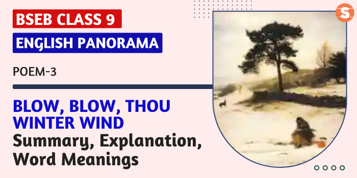 Blow, blow, though winter wind Summary