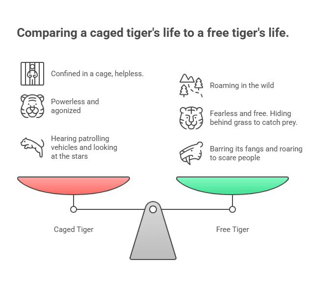 Summary of A Tiger in the Zoo