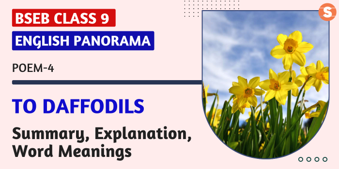 To Daffodils Summary